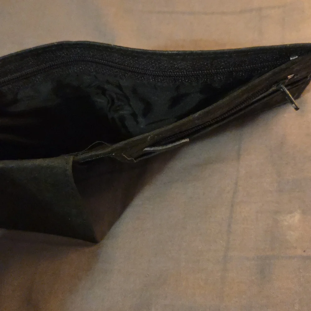 Elephant Black Leather Wallet
